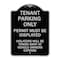 Signmission Tenant Parking Display Permit Violators Towed Owner Expense Alum Sign, 18" L, 24" H, BS-1824-22826 A-DES-BS-1824-22826 - alternate 1